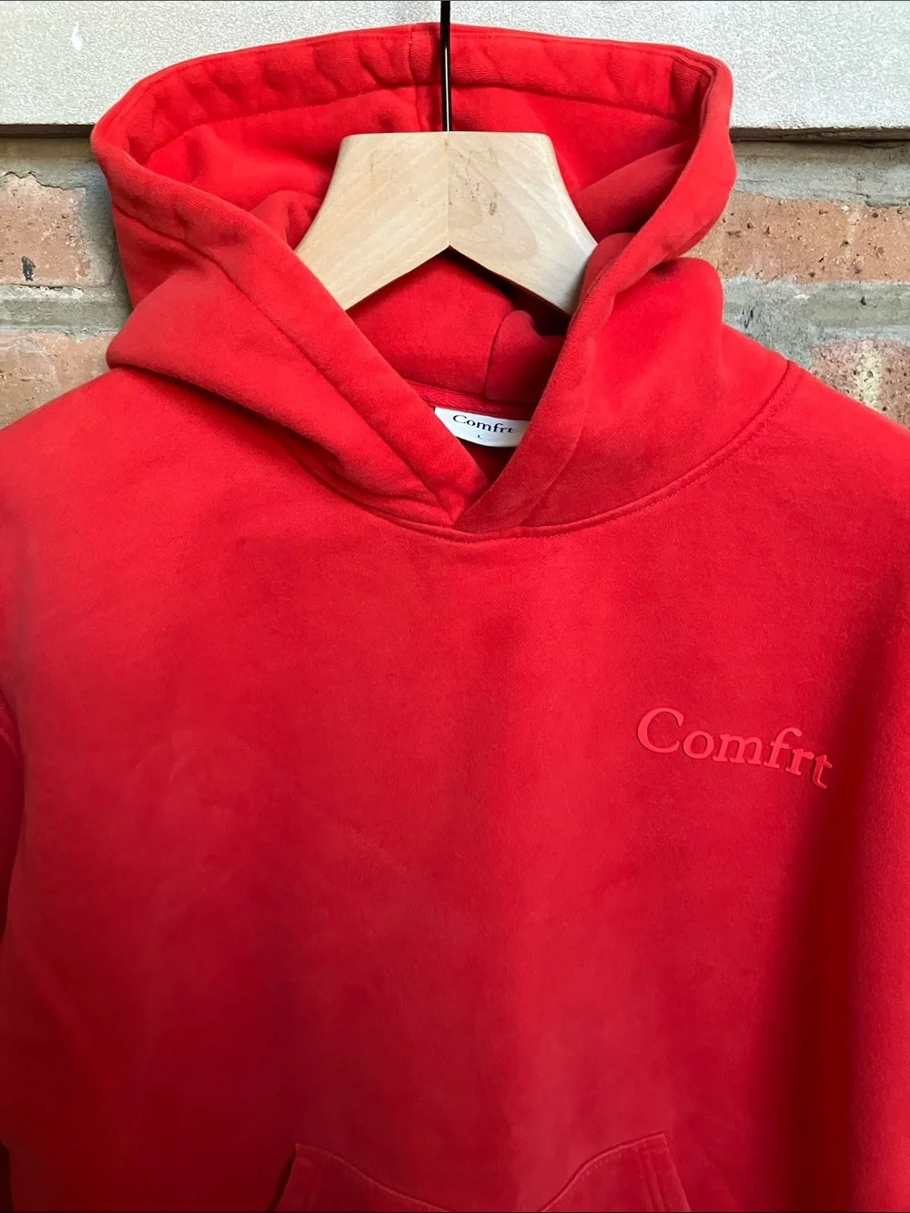 red Comfrt Unisex Adult's Oversized Pullover Hoodie - Picture 3 of 16